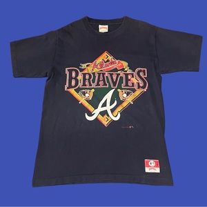 Vintage 1990s Atlanta Braves Nutmeg Mills MLB Baseball Tee